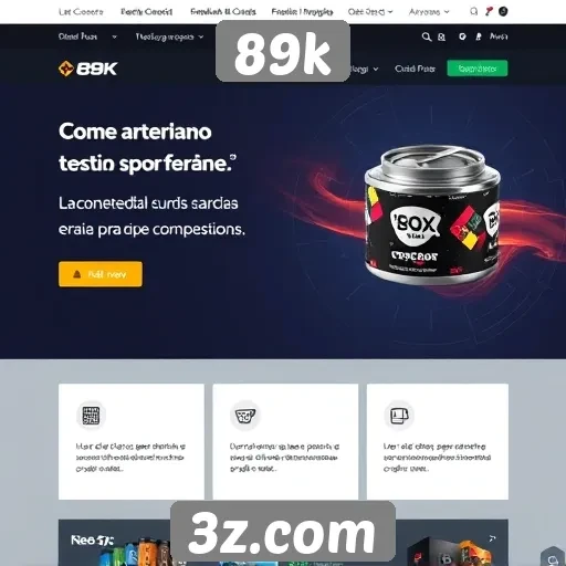 Mudanças no design do site 89k e sua usabilidade